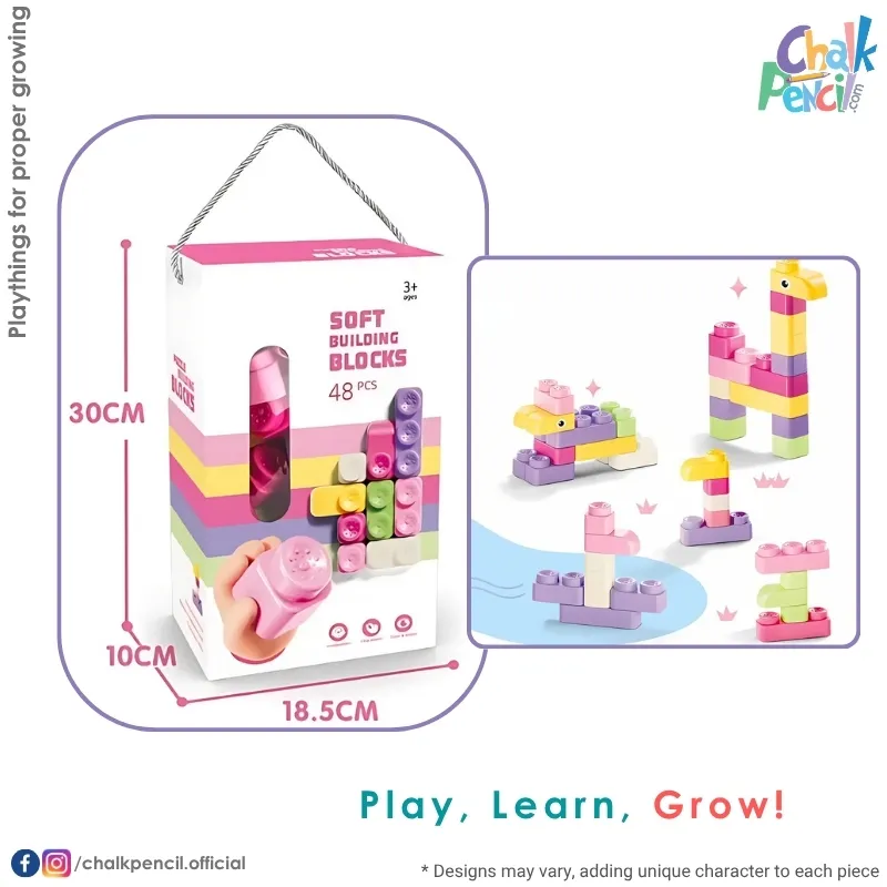 DIY Soft Building Blocks 48 pcs
