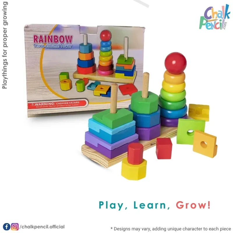 Rainbow Mega Three-Column Tower