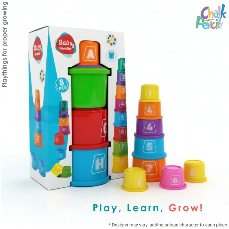 Colorful Baby Stacking Cube 8 pcs