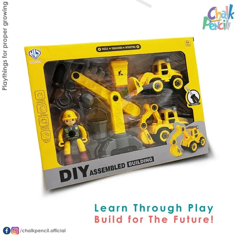 DIY Assembled Building Vehicle Set
