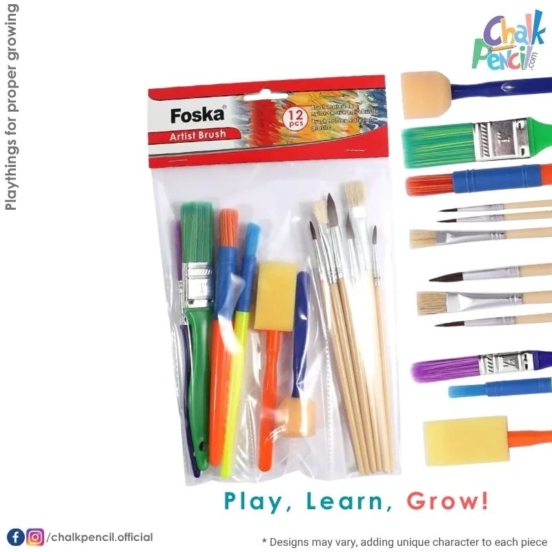 FOSKA Artist Brush Set 12 Pieces