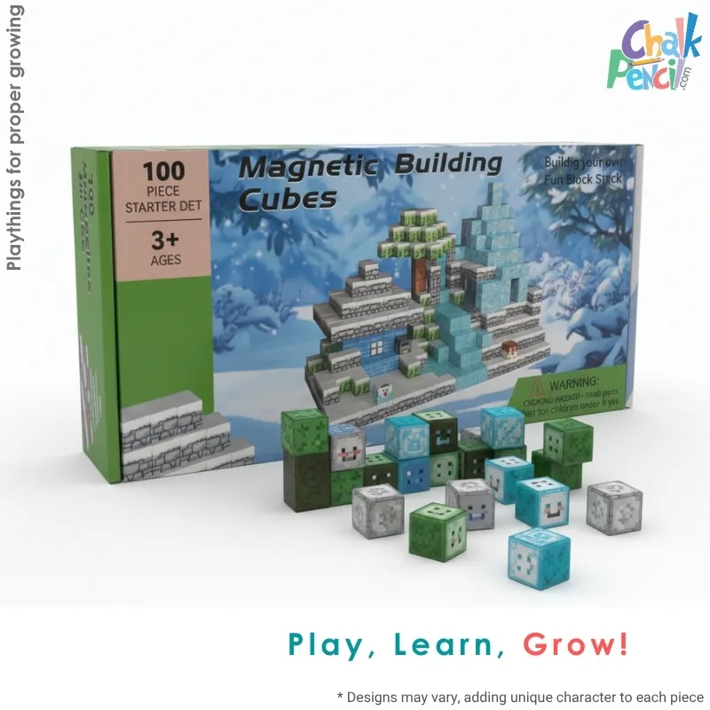 Magnetic Building Cubes 100 pcs - Image 1