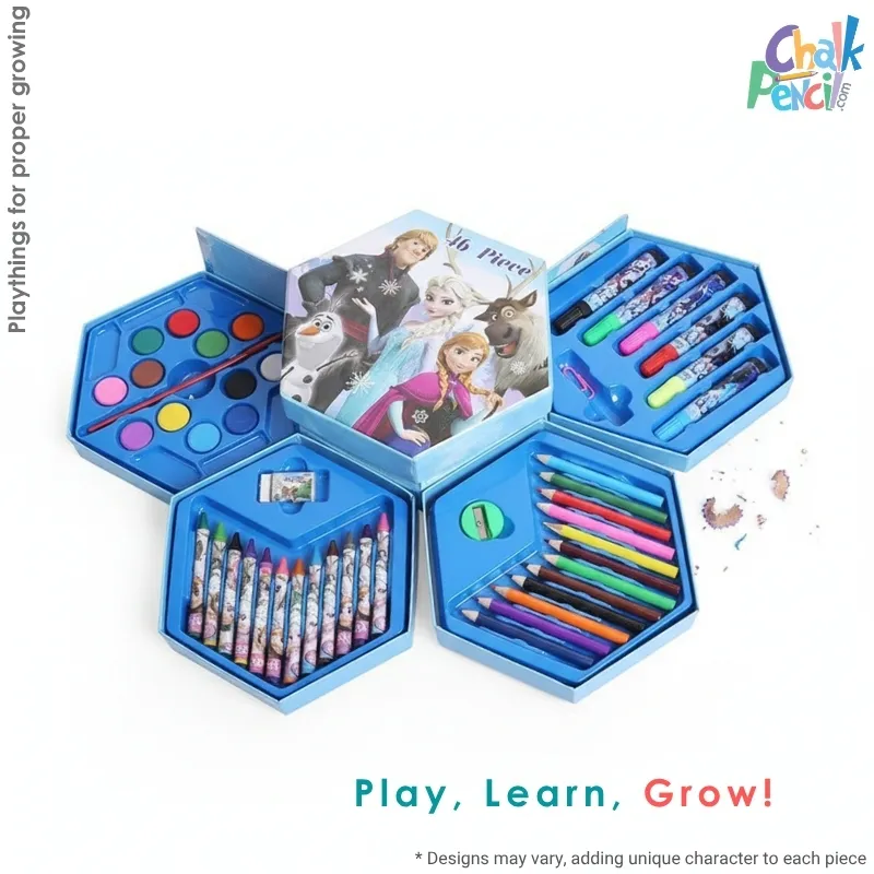 Kids Frozen 46 pcs Coloring Set - Image 1
