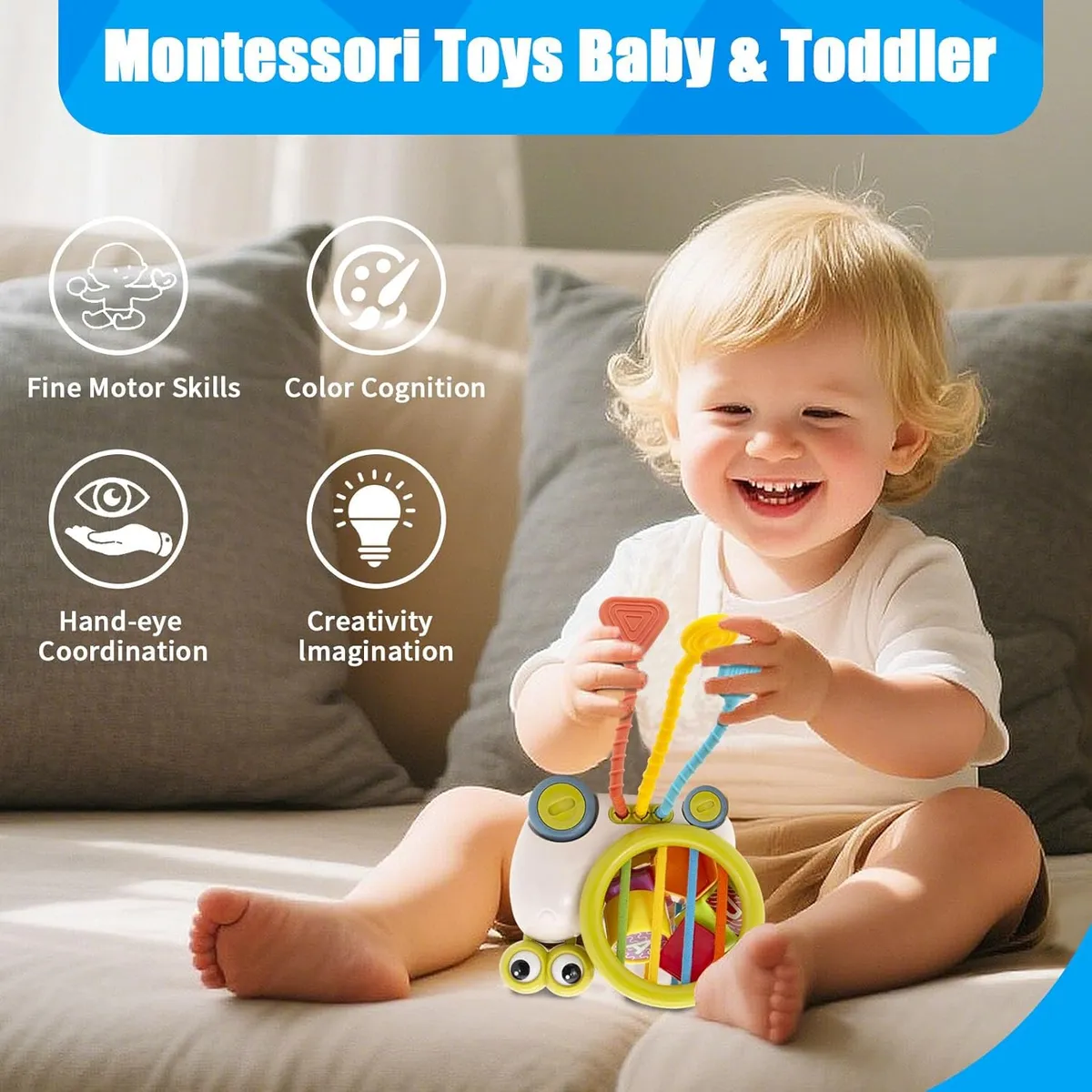 5 in 1 Montessori Sensory Snail Toy - Image 3