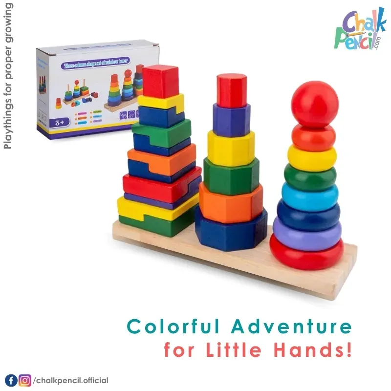 Three Column Set of Rainbow Tower