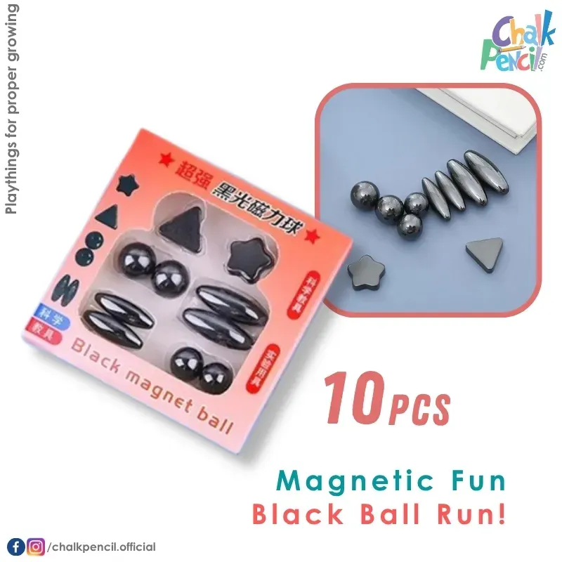 Black Magnet Ball Set 10 pcs