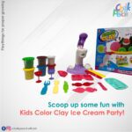 Web Kids Color Clay Ice Cream Party