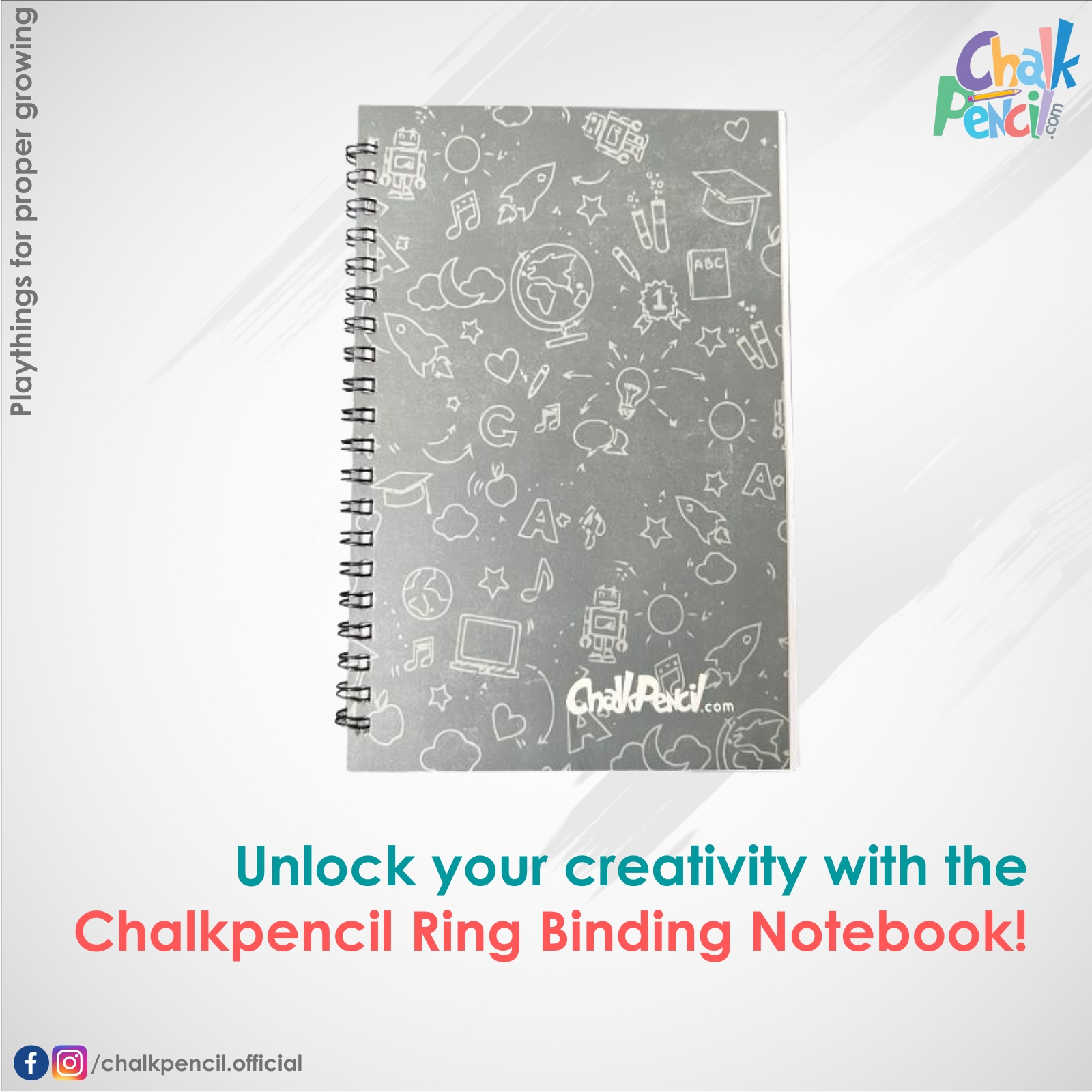 Web Chalkpencil Ring Binding Notebook
