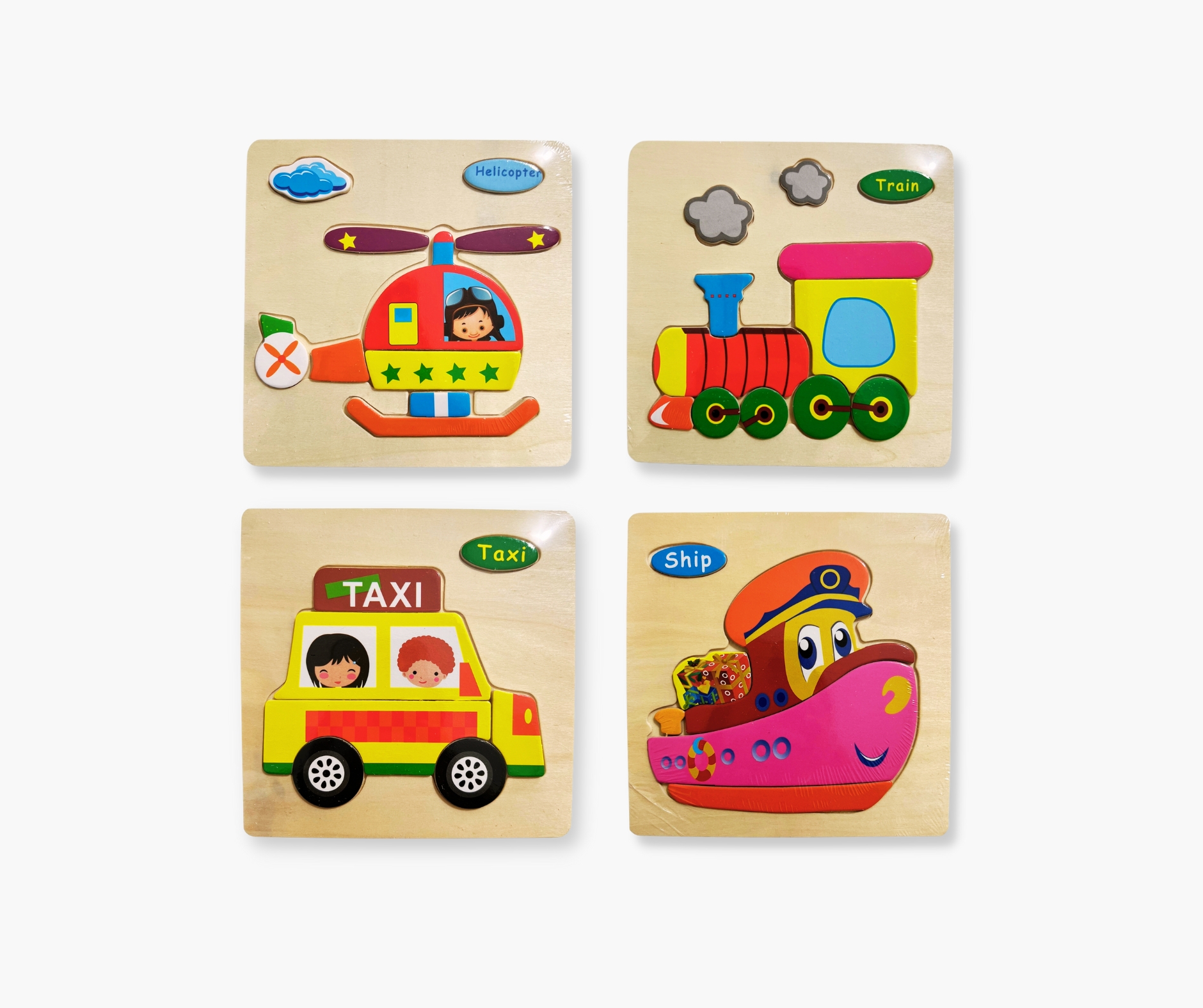 Kids Vehicle Puzzle Set