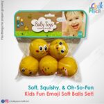 Web Kids Fun Emoji Soft Balls Set