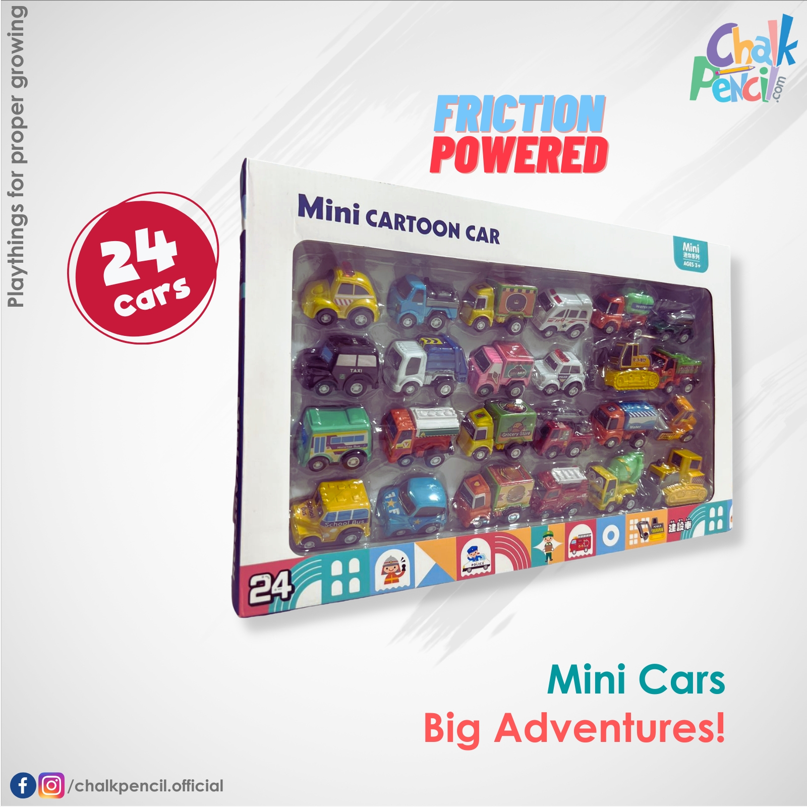 Mini Cartoon Car Set