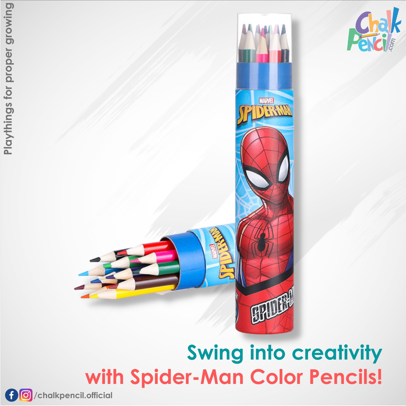 Web Spider-Man Color Pencil