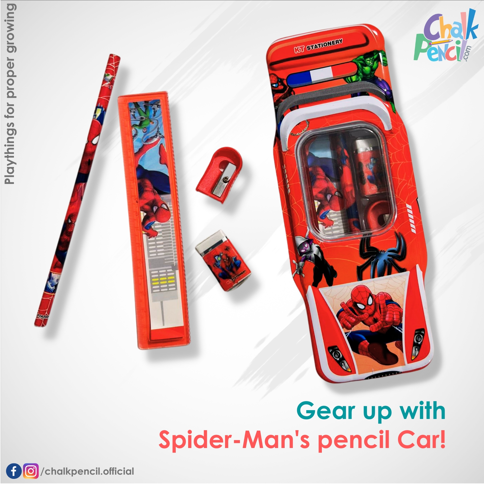 Web Spider-Man Pencil Car Box