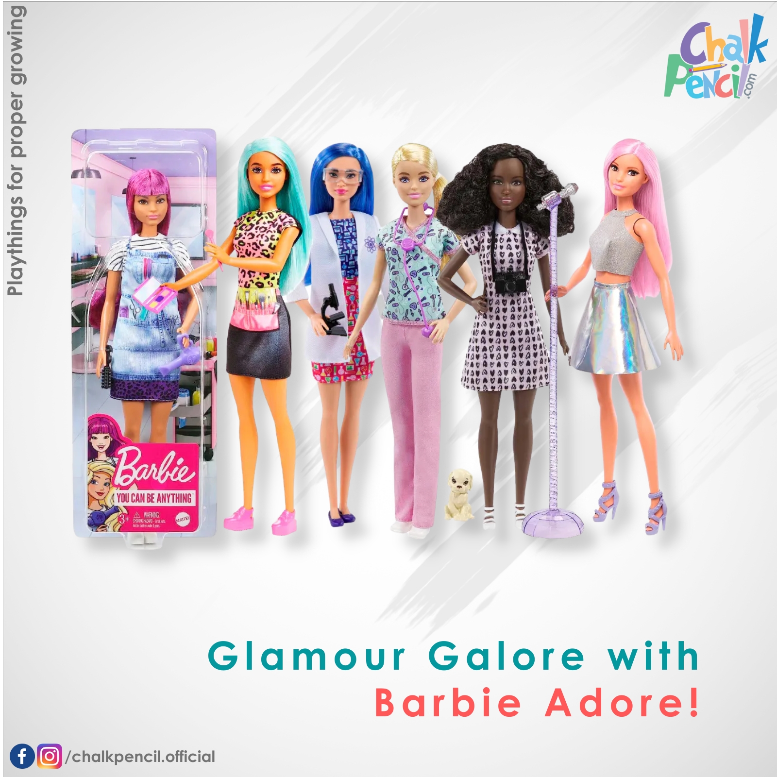 Web Barbie DVF50 Core Career Doll Assortment