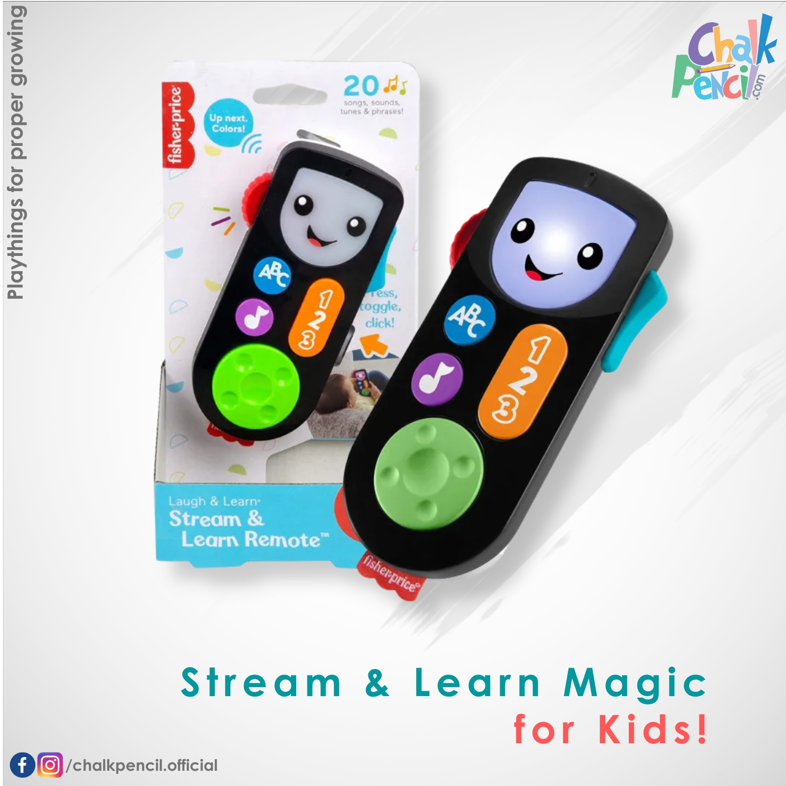 Fisher Price HFT69 Laugh & Learn Stream & Learn Remote