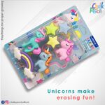 Web Dream Unicorn Eraser Set