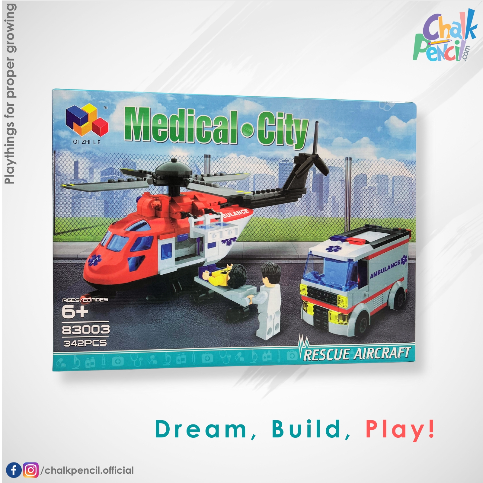 Medical City with Rescue Aircraft Building Blocks