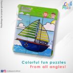 Web 6 Side Painting Boat Puzzle Set