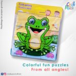 Web 6 Side Painting Frog Puzzle Set