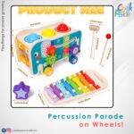 5 in 1 Elephant Percussion Car