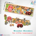 Web ABCD Wooden Learning Farm Animals