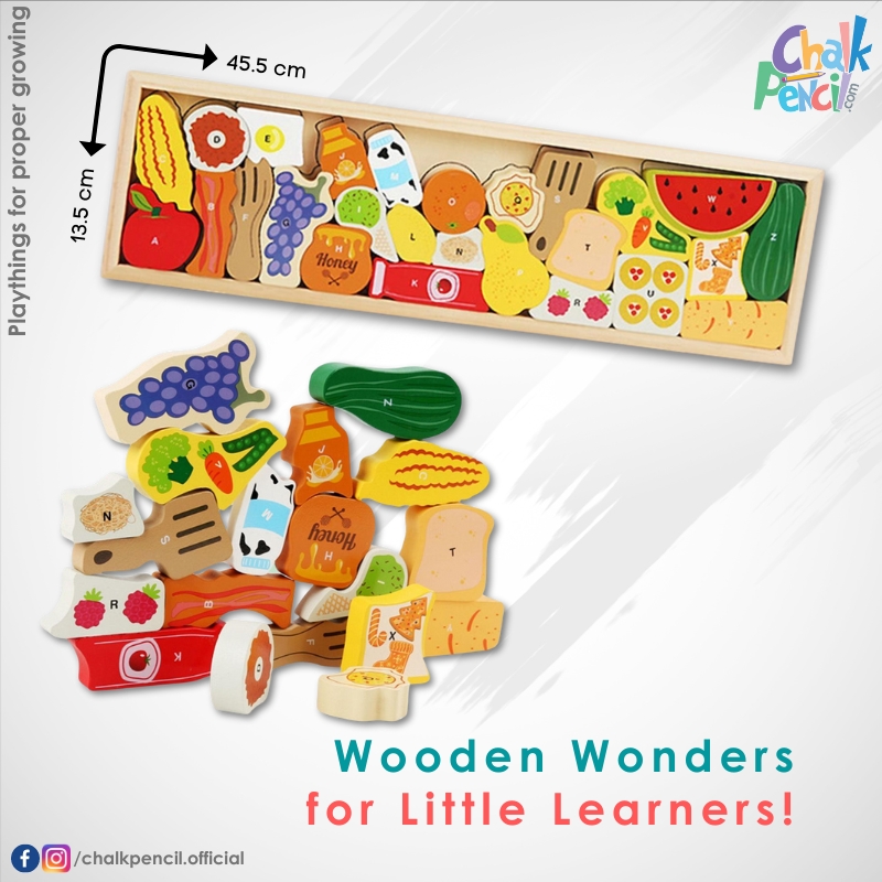 ABCD Wooden Learning Vegetables