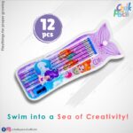 Web Mermaid Pencil Set 12 pcs