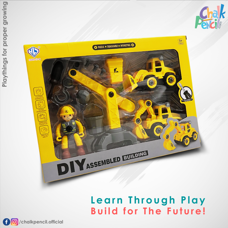 DIY Assembled Building Vehicle Set