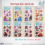 Web Kids Wall Big 3D Sticker Premium Set