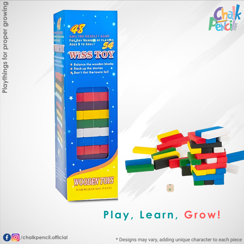 Tumbling Stacking Building Tower Game